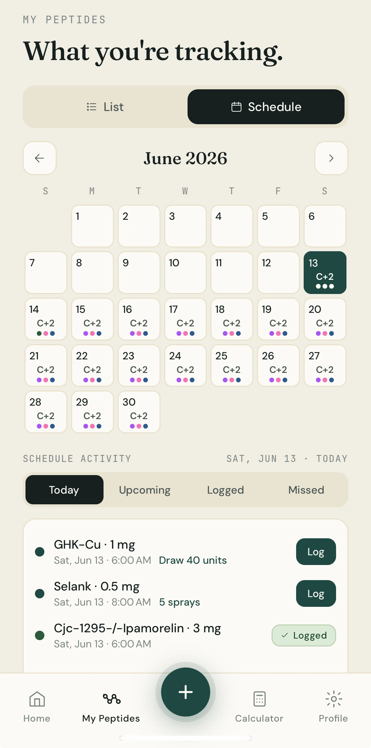 Smart reminders, schedule